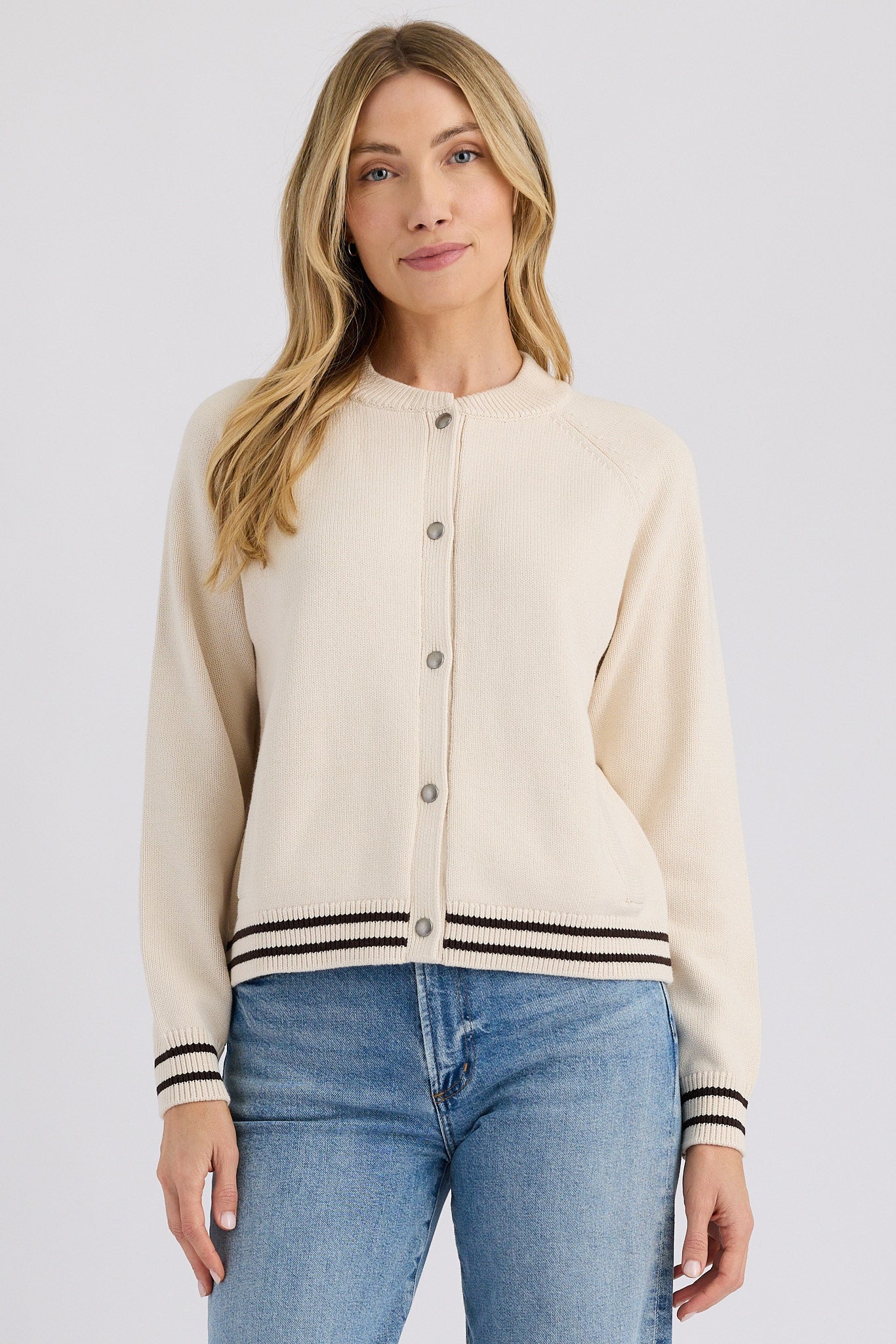 frankie jacket in cream combo
