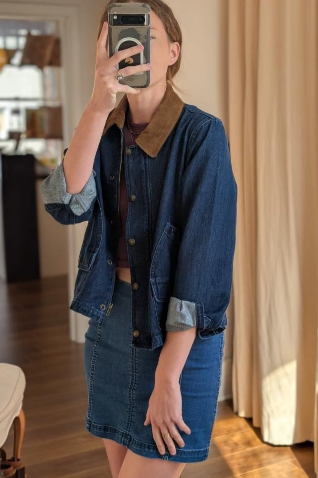 the stephanie - denim barn jacket
