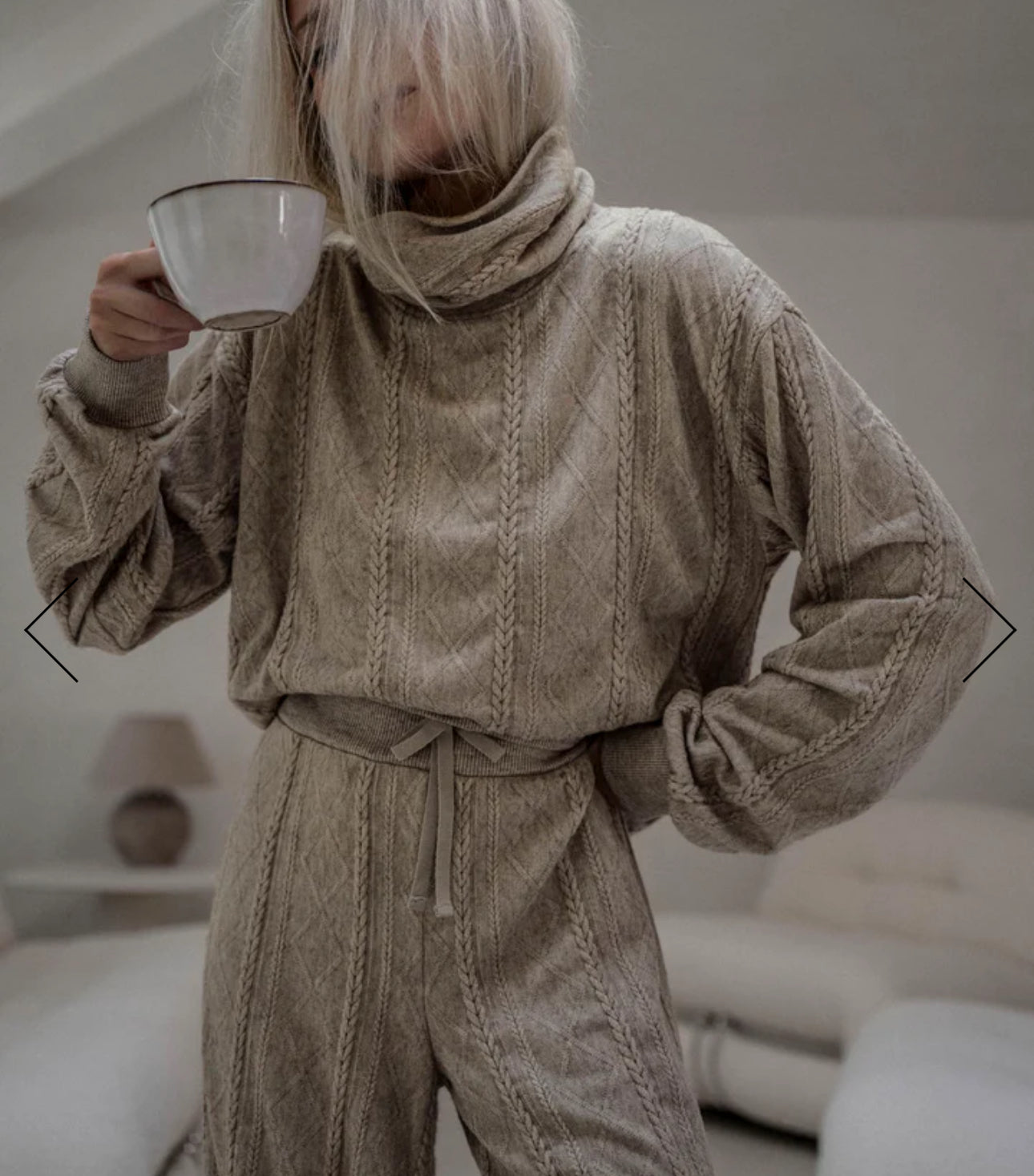 cable lounge tneck top