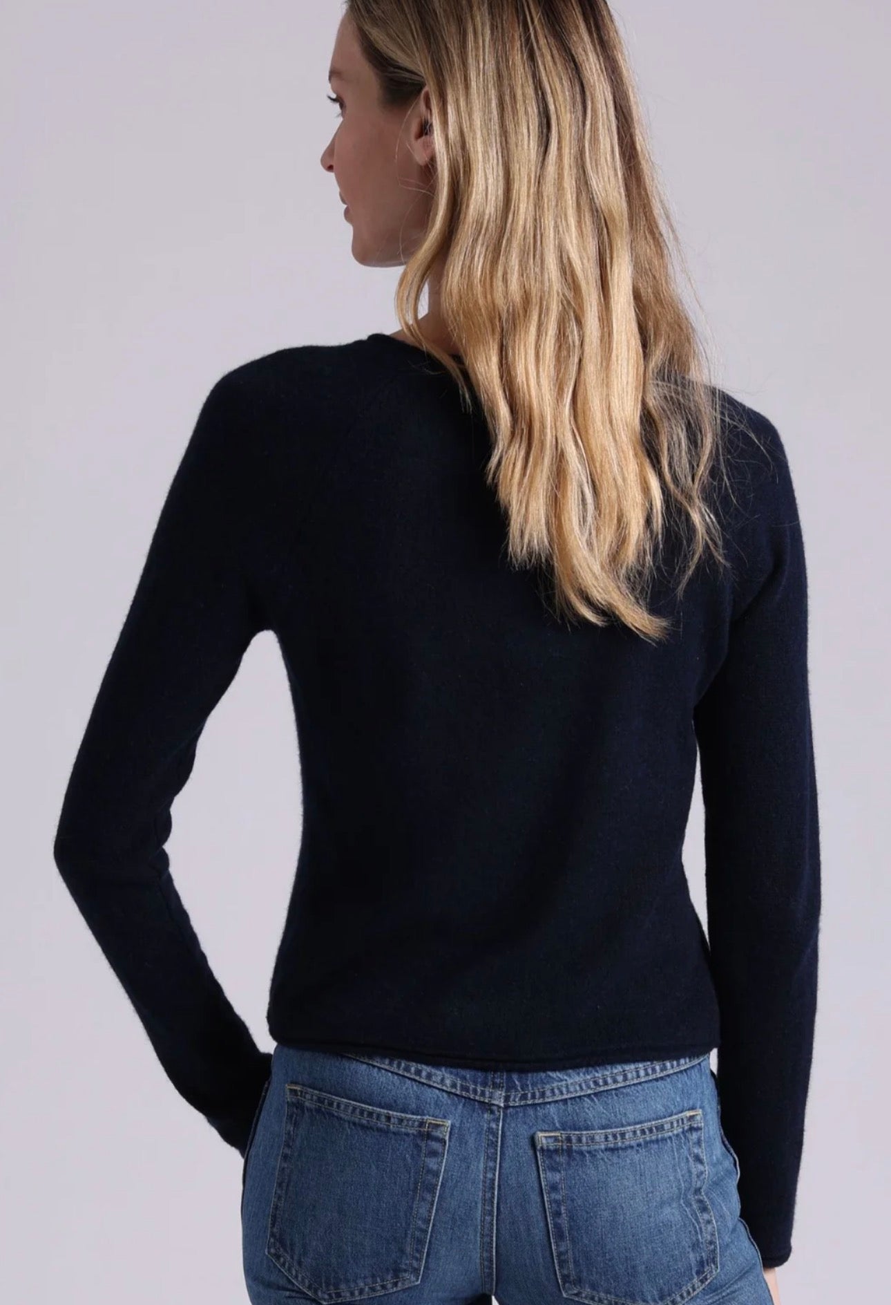 southern cashmere raglan rolled hem sweater