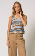 marlon textured stitch tank