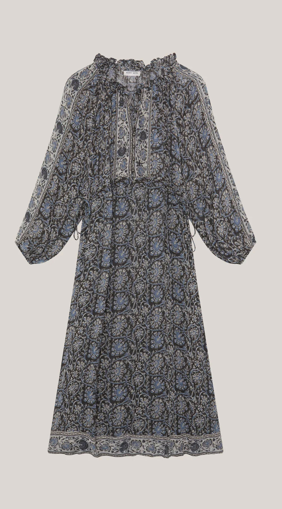 gaia dress in blue orchid