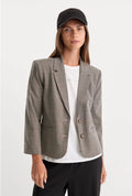 mini plaid shrunken blazer