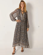 gaia dress in blue orchid