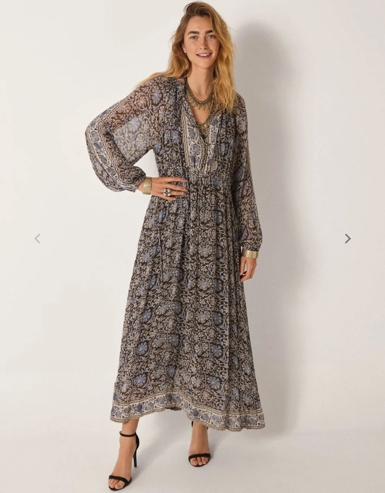 gaia dress in blue orchid