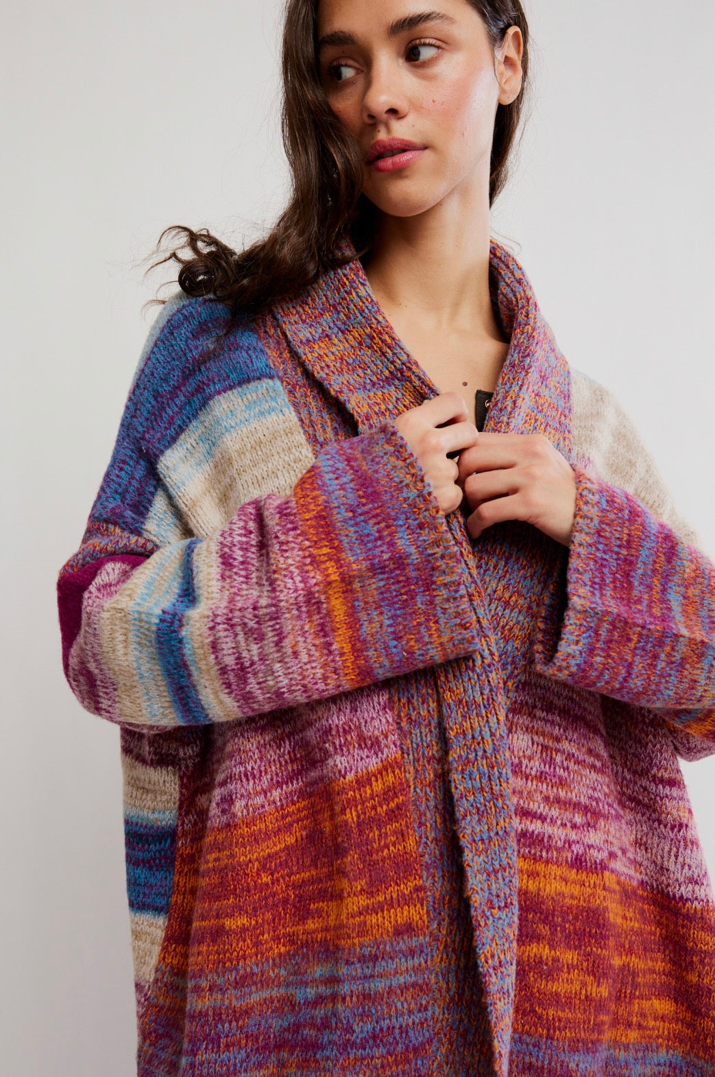 enid cardi in ocean sunset