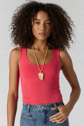 clean lines muscle cami in tart berry