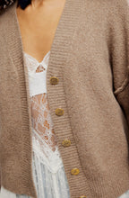 cool of the night cardi in mocha