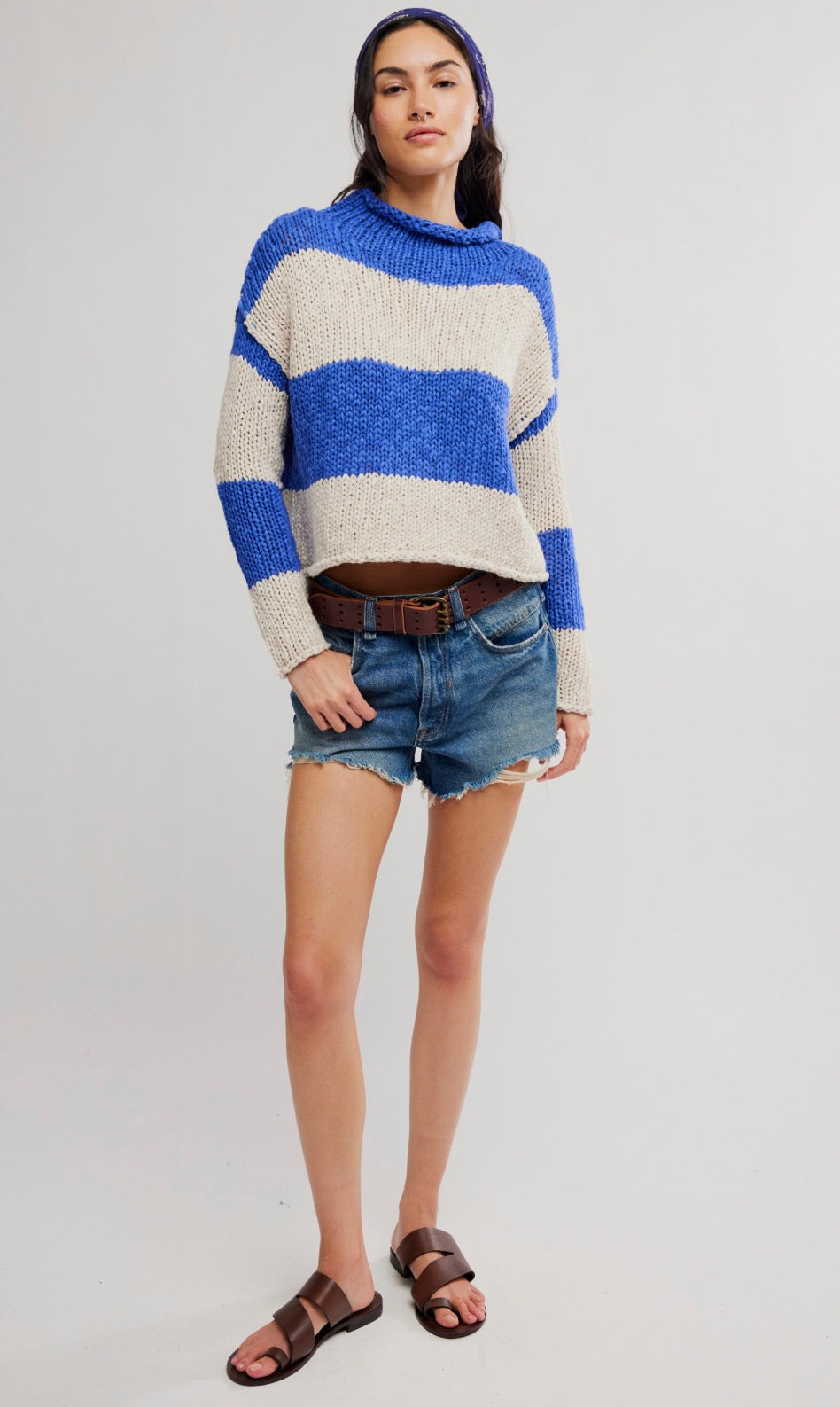 opal sweater in rugby stripe