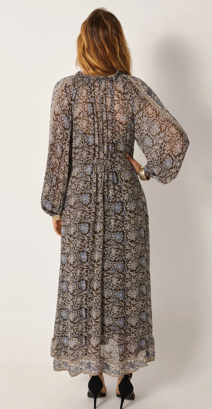 gaia dress in blue orchid