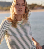 reversible raglan in olive stripe