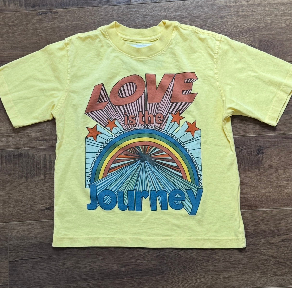 love is the journey cropped tee