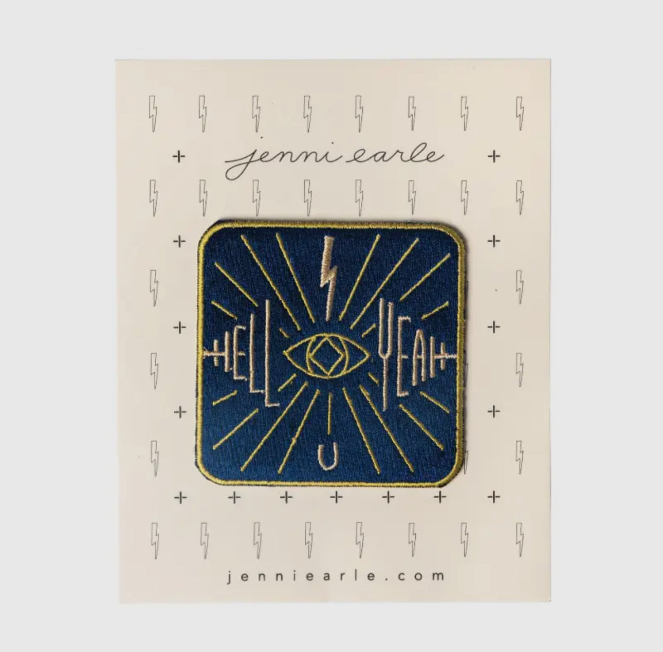 hell yeah woven patch