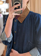 the stephanie - denim barn jacket