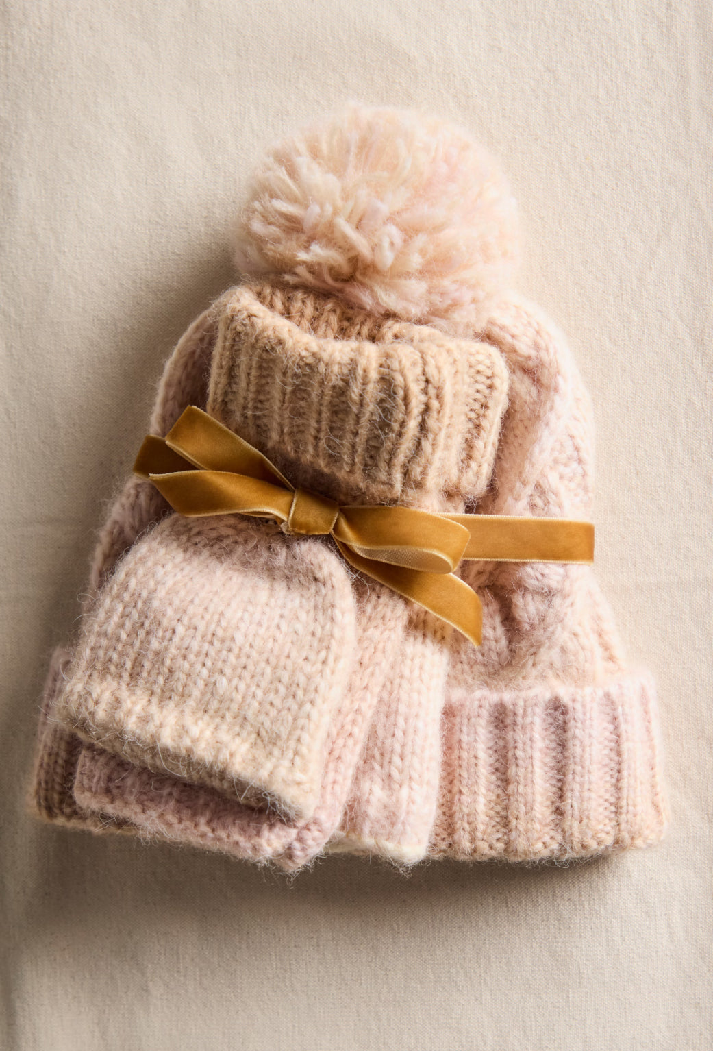 rainbow run hat + glove set