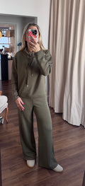 comfort zone pull on pant in olive