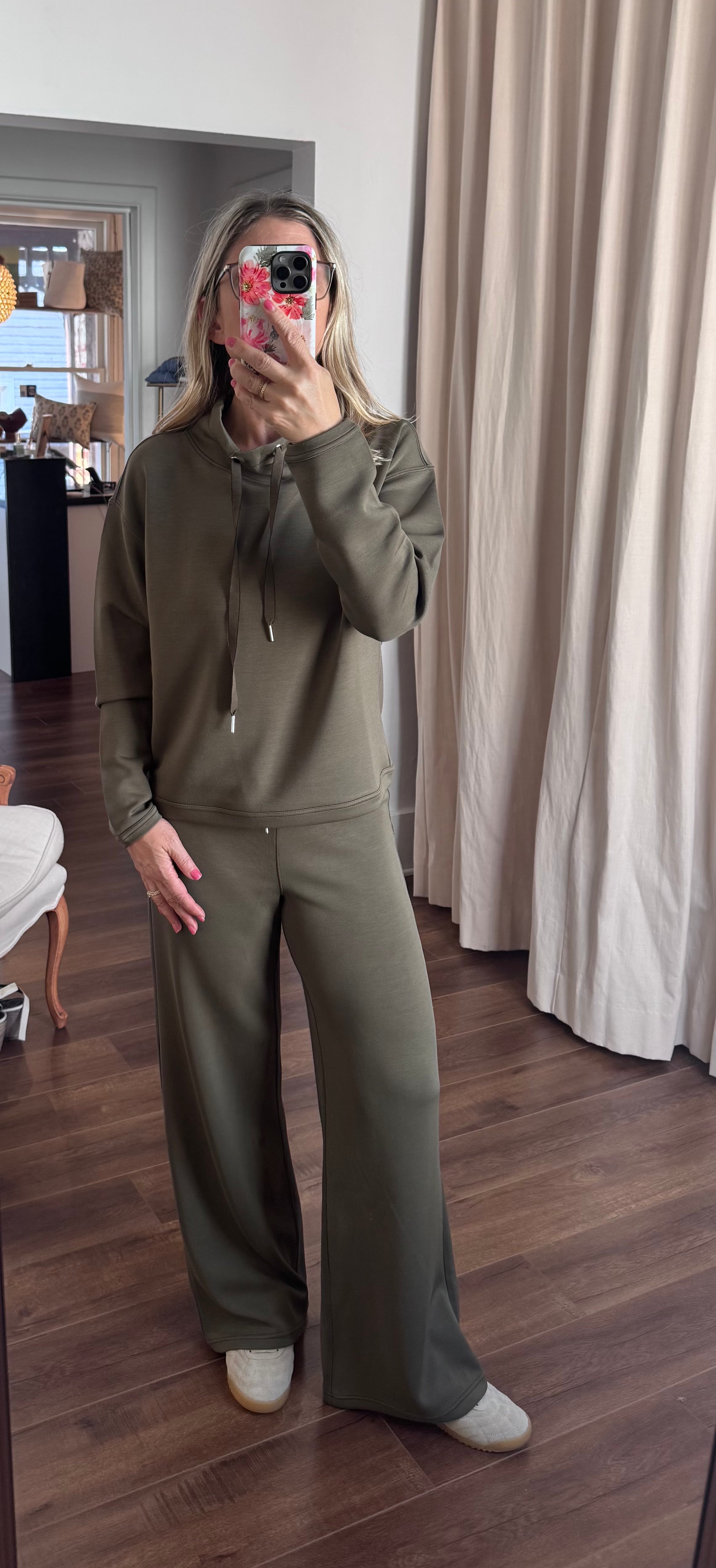 comfort zone pull on pant in olive
