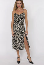 anaologue nostalgia cowl neck midi dress