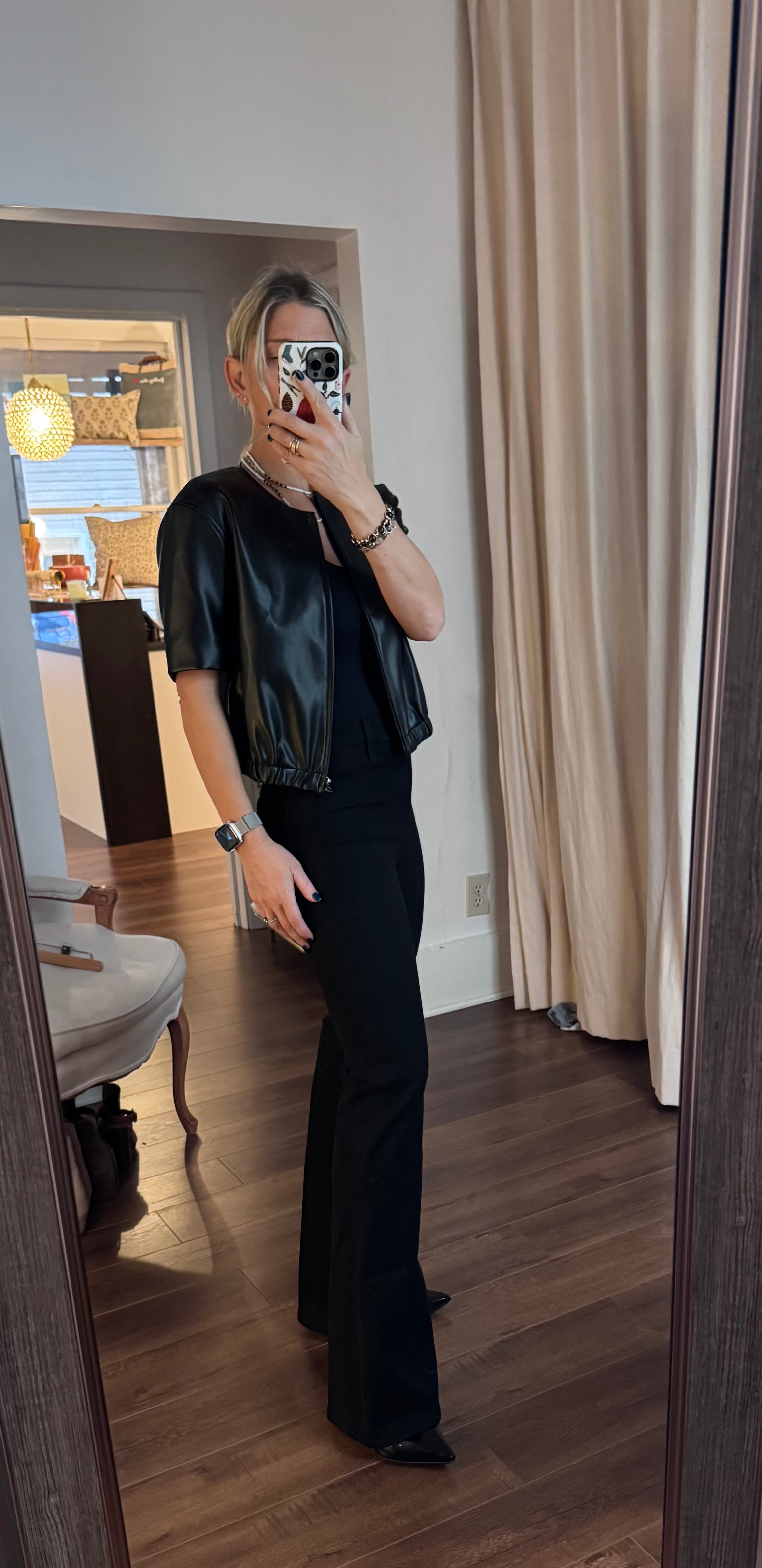 vegan leather pop on