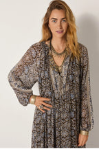 gaia dress in blue orchid