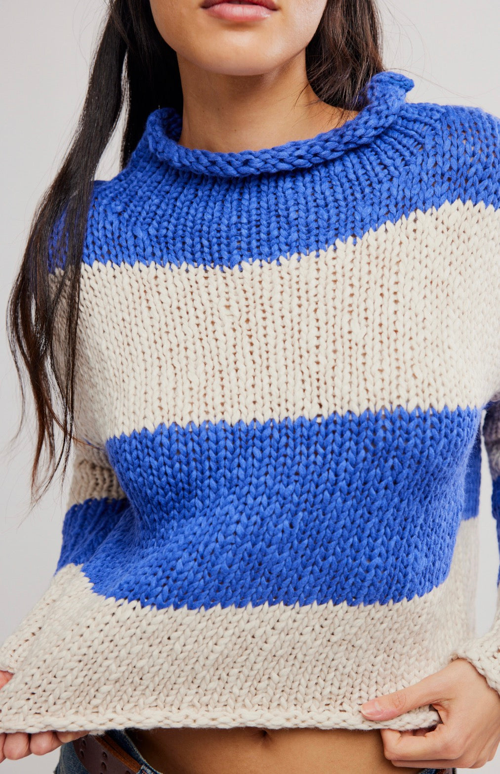 opal sweater in rugby stripe