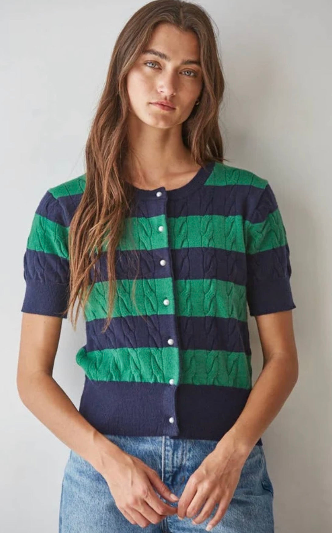 the quinn button down sweater