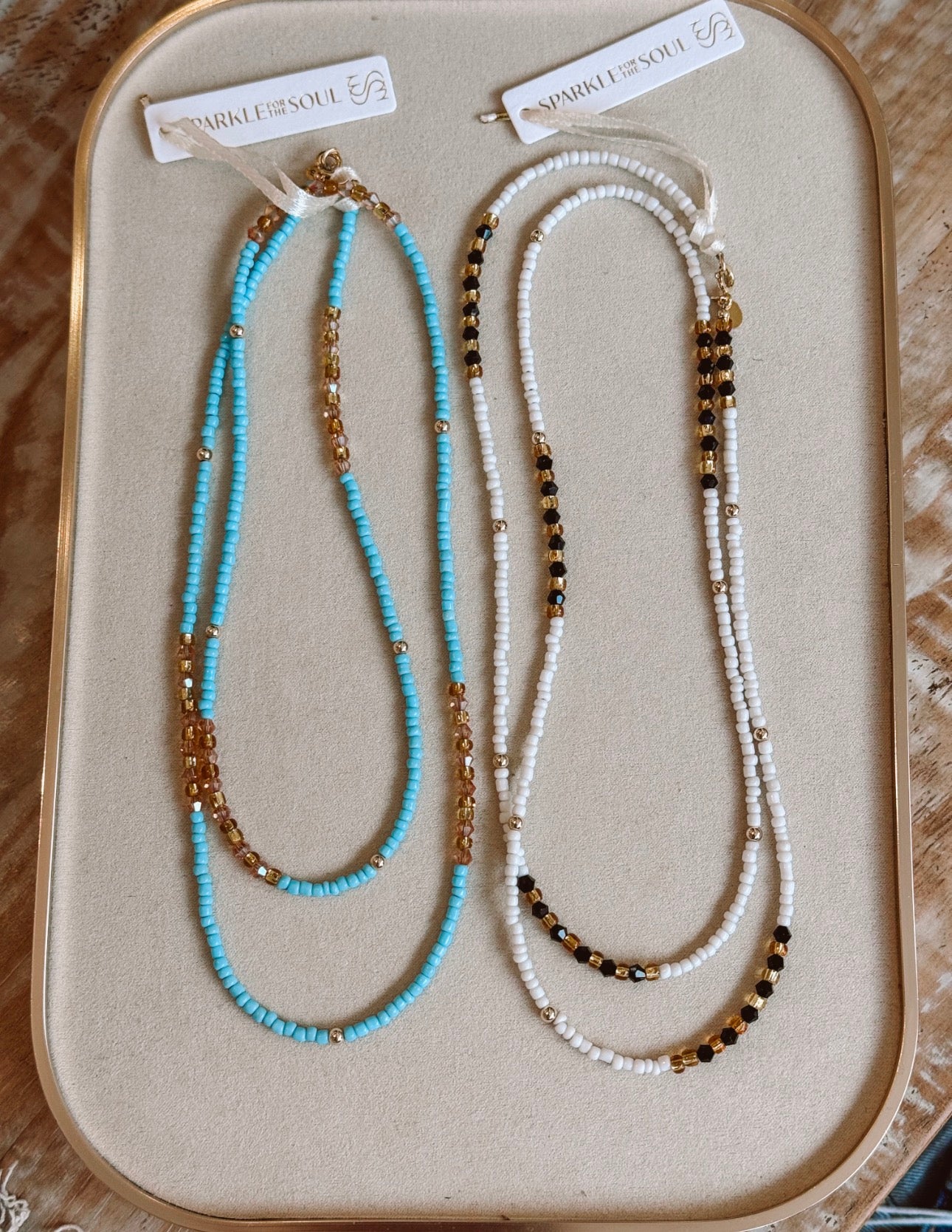 the bernice seed beads wrap necklace
