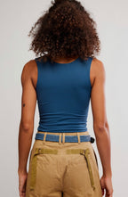 clean lines cami in peacoat