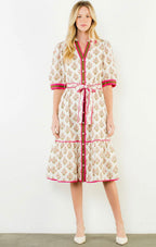 jodie floral collared dress