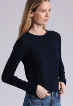 southern cashmere raglan rolled hem sweater
