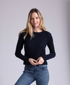 southern cashmere raglan rolled hem sweater