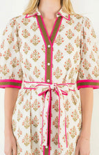 jodie floral collared dress