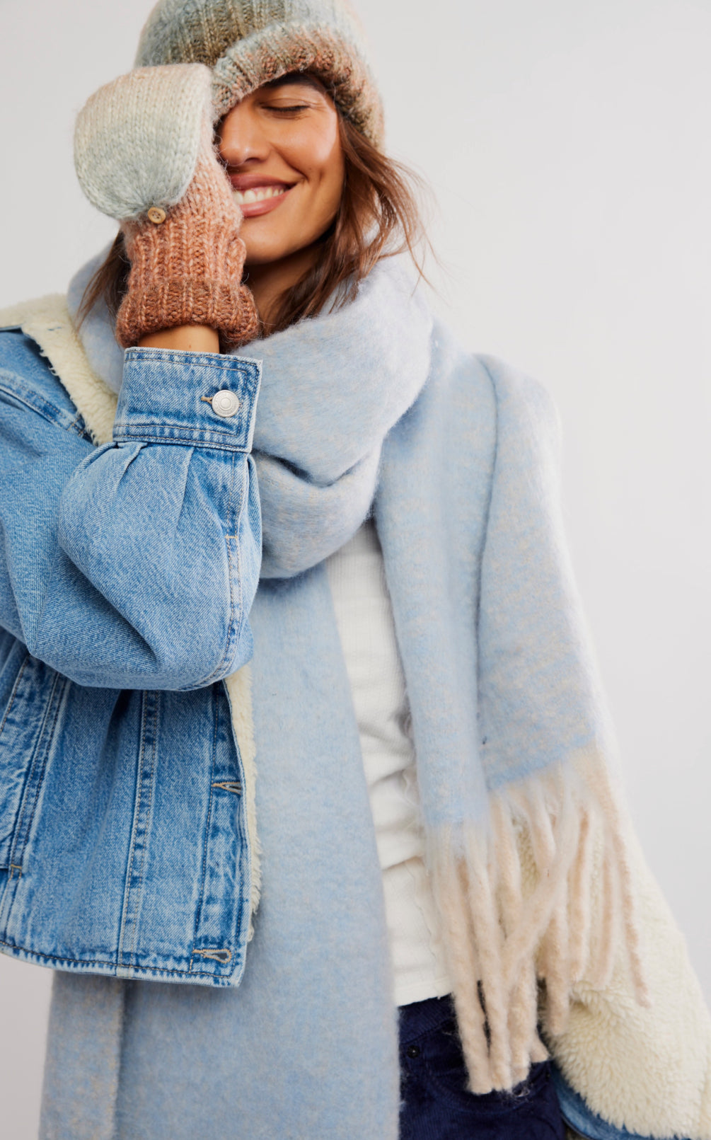 winter chill blanket scarf