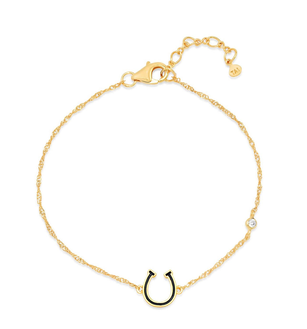 horseshoe charm chain bracelet