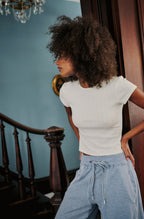 wait a minute baby tee