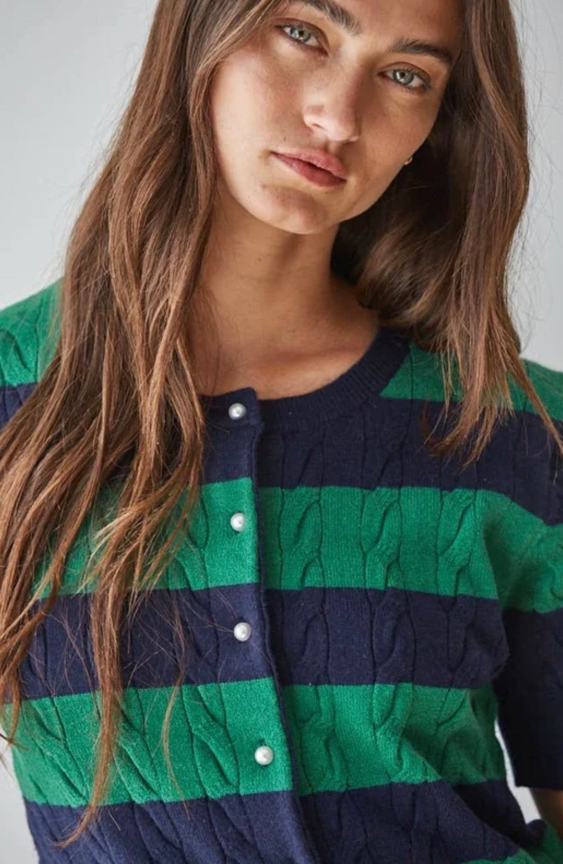 the quinn button down sweater