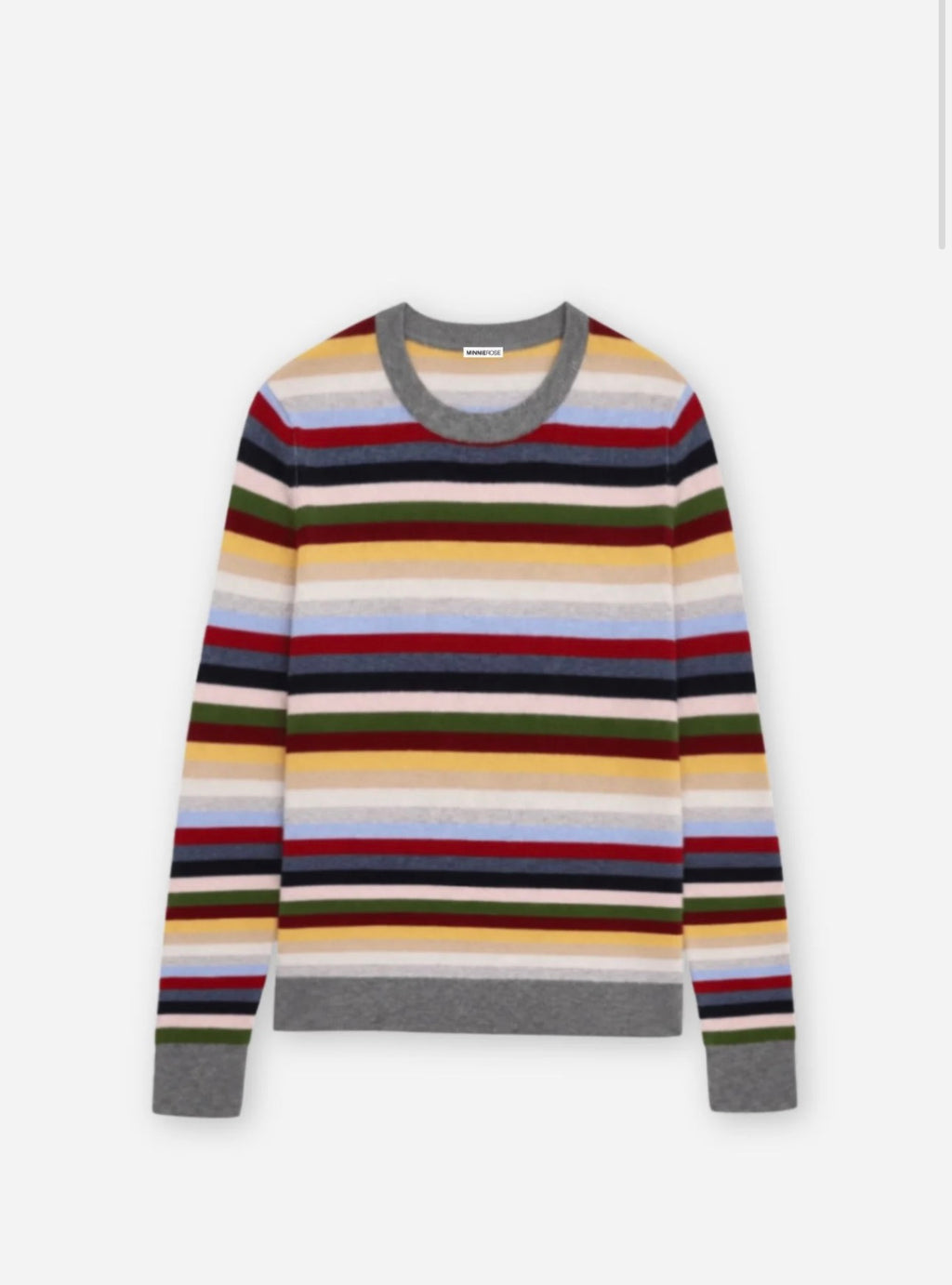 striped longsleeve crew in multi