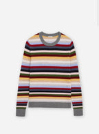 striped longsleeve crew in multi