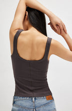 end game pointelle tank in volcanic glass