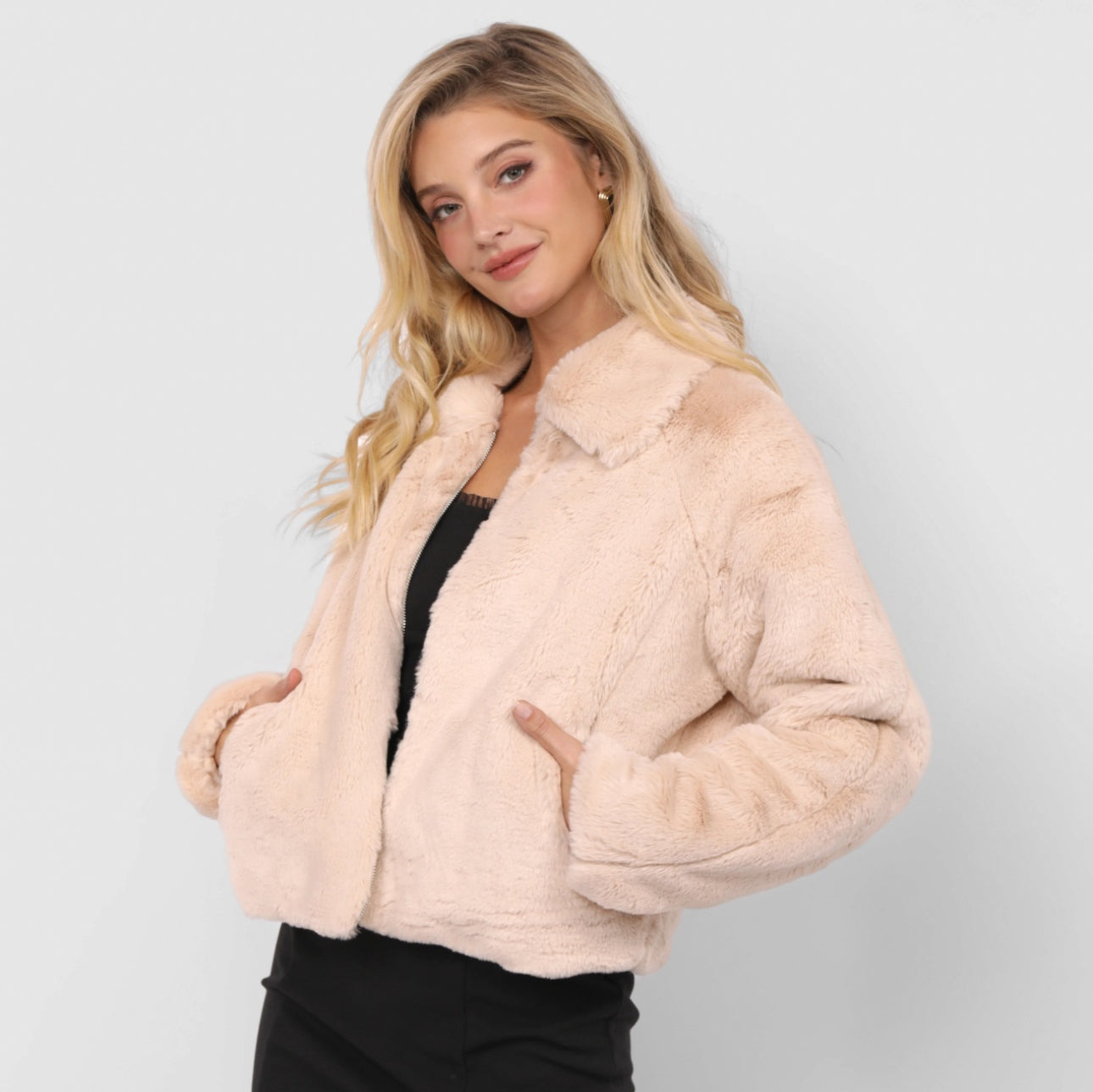 libby faux fur jacket