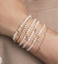 pearl initial bracelet