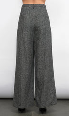 adele high waist herringbone wide leg trouser