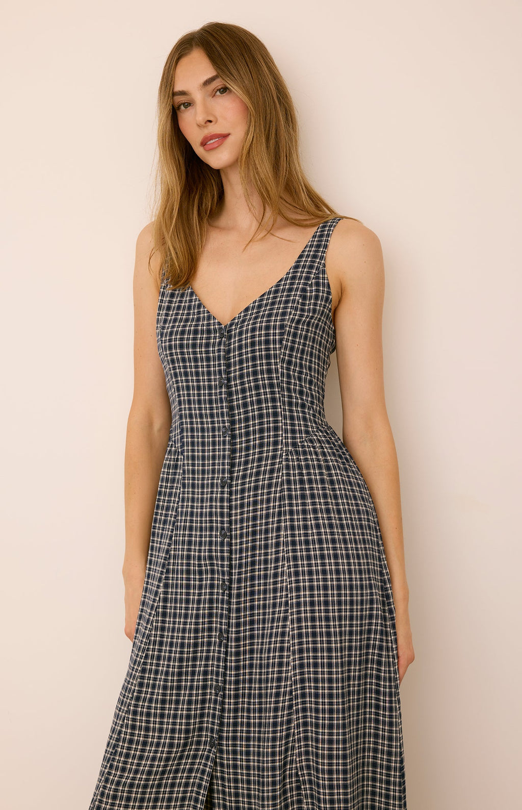 the astoria in navy check