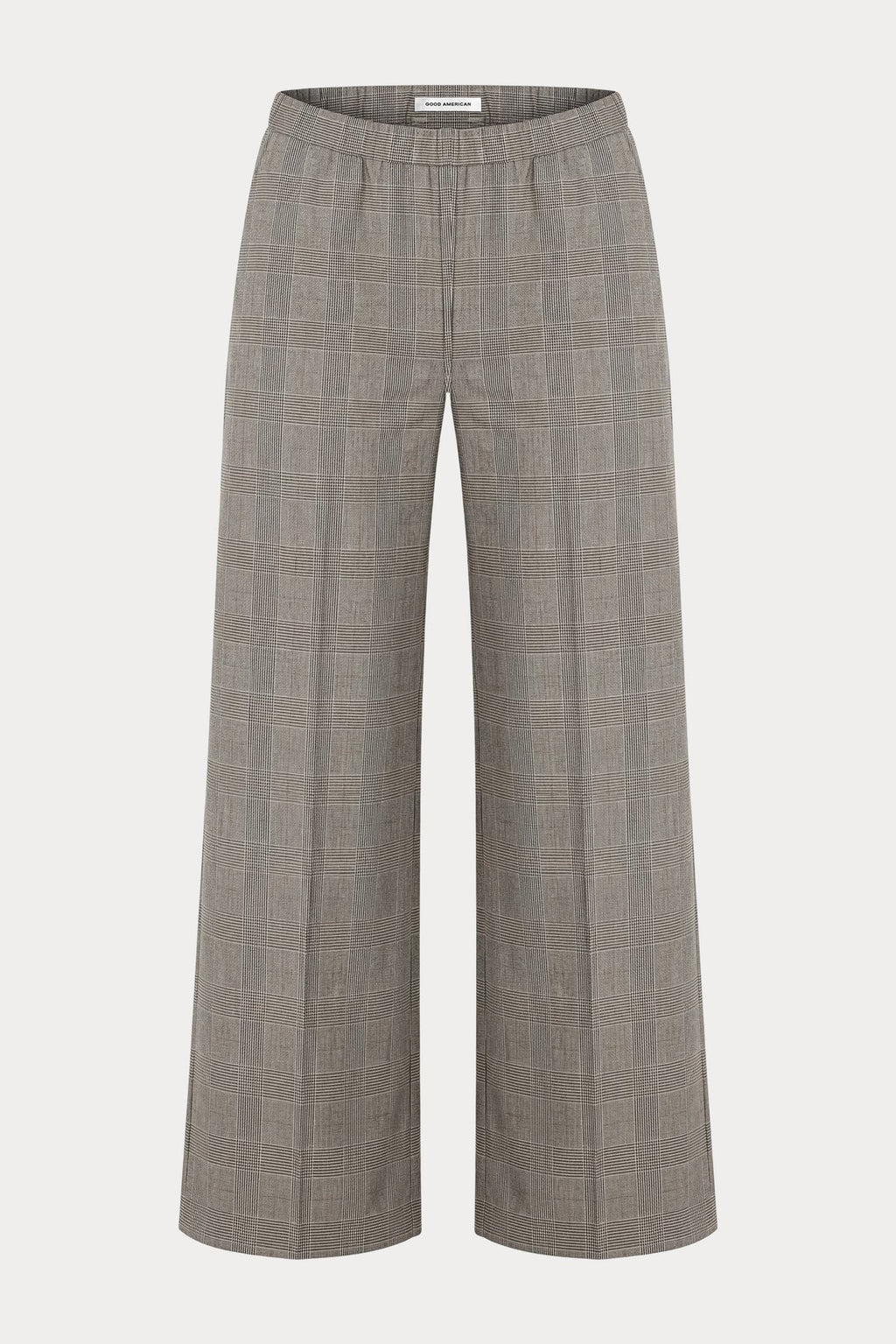 the pull on trouser in mini plaid