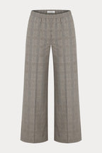 the pull on trouser in mini plaid