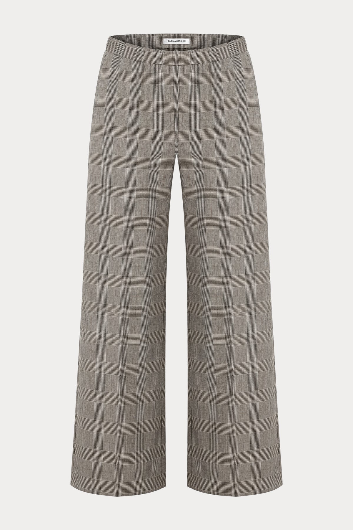 the pull on trouser in mini plaid