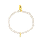 pearl initial bracelet