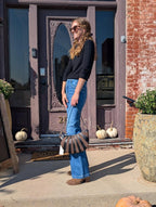 farrah flare in bohemian blue