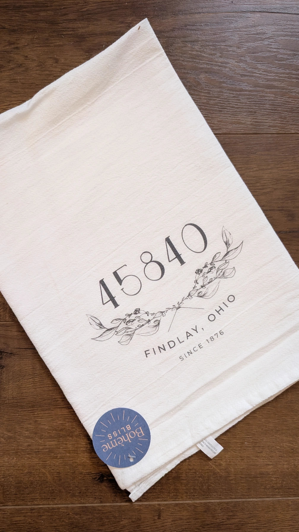 hand drawn 45840 cotton tea towel