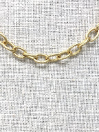 textured chain link necklace
